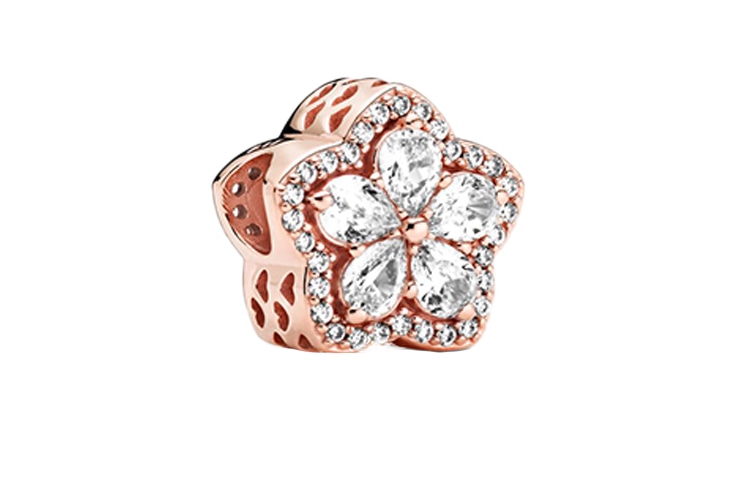 Pandora/潘多拉 Pandora Snowflake Charm Rose Gold
