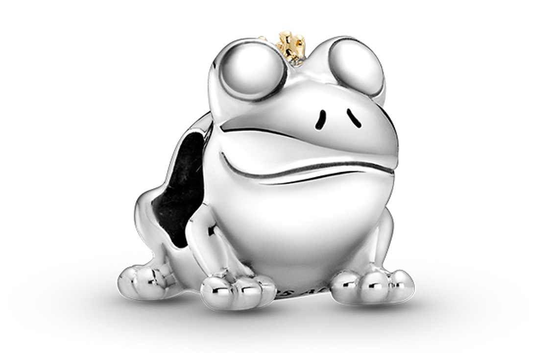 Pandora/潘多拉 Pandora Two-Tone Frog Prince Charm Silver
