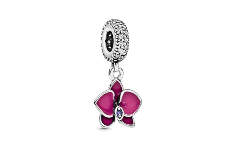 Pandora/潘多拉 Pandora Orchid Silver Charm