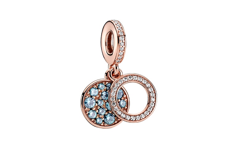 Pandora/潘多拉 Pandora Rose Gold Blue Charm