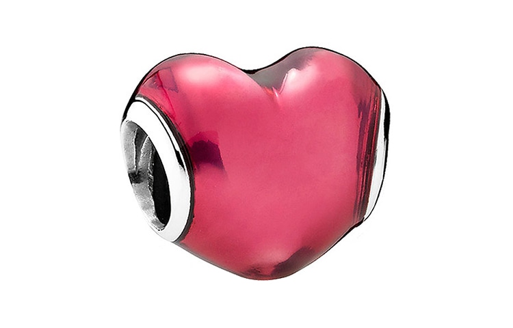 Pandora/潘多拉 Pandora Red Heart Charm 925 Silver