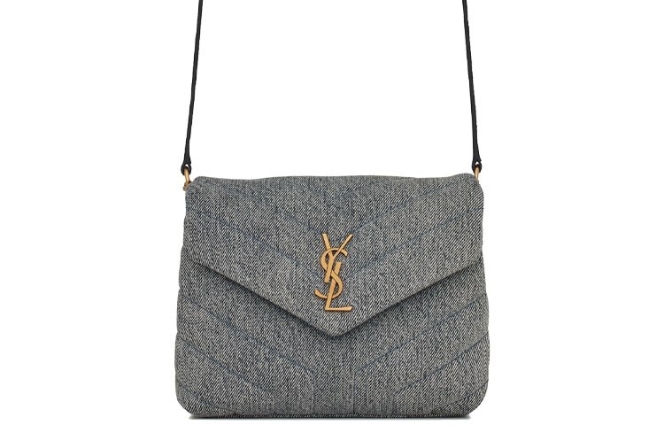 SAINT LAURENT/圣罗兰 Saint Laurent LouLou Cloud Bag Light Blue