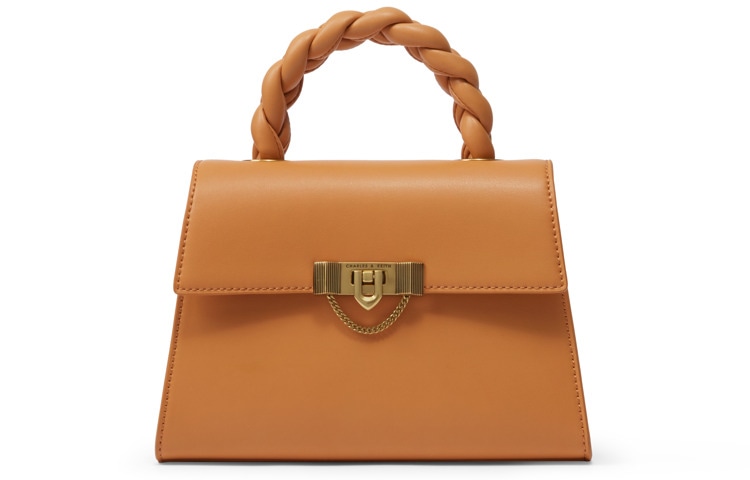 CHARLES&KEITH CHARLESKEITH PU BeigeBlackOrange