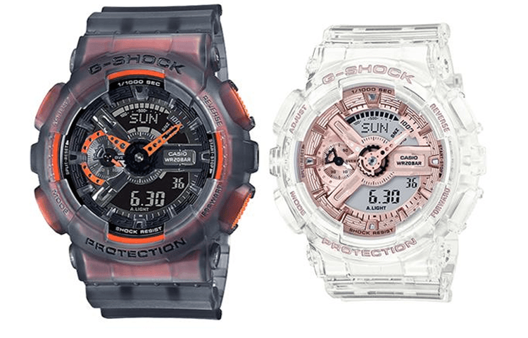 CASIO/卡西欧 CASIOG-SHOCK GA-110LS-1A+GMA-S110SR-7A