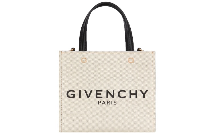 Givenchy/纪梵希 Givenchy Logo Tote Bag Beige Black