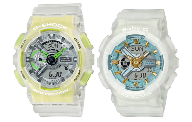 CASIO/卡西欧 CASIO G-SHOCK BABY-G GA-110LS-7AJF+BA-110SC-7AJF