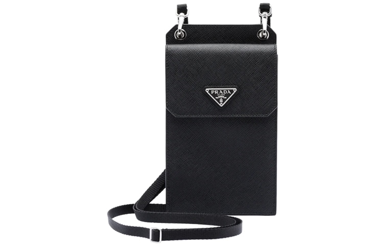 Сумки Prada Saffiano Camera Bag Black Silver Buckle