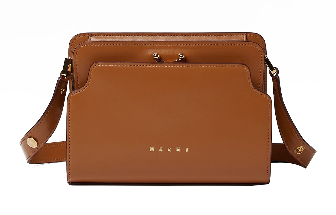 MARNI Trunk Reverse Nappa Brown
