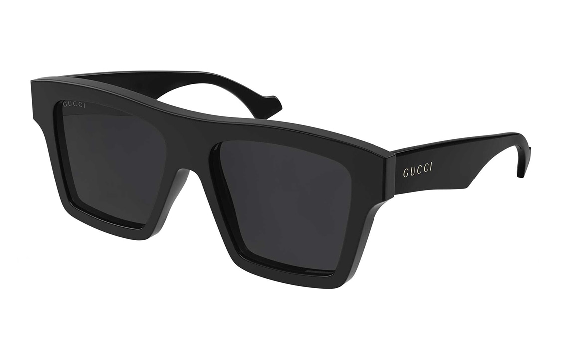 GUCCI/古驰 GUCCI Oversized Black Sunglasses Dark Gray Lenses