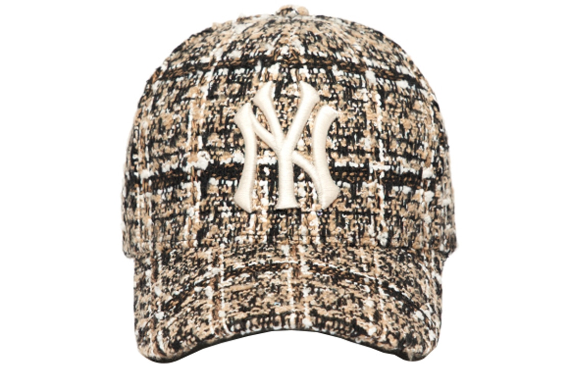 MLB NY Vintage Plaid Cap Beige