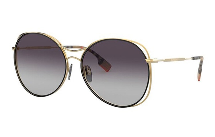 Очки Burberry Gradient Round Sunglasses Grey