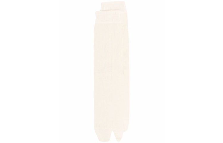 Maison Margiela FW21 Ribbed Knit Socks Beige