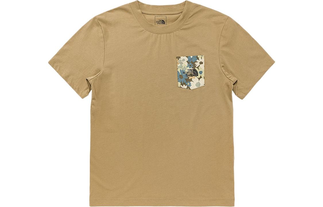 北面/THE NORTH FACE The North Face SS22 Floral Logo Pocket Tee Khaki