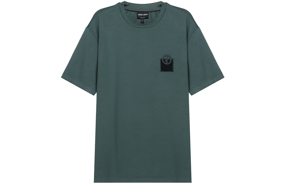 GIORGIO ARMANI/乔治阿玛尼 Giorgio Armani Crew Neck T-Shirt Dark Green