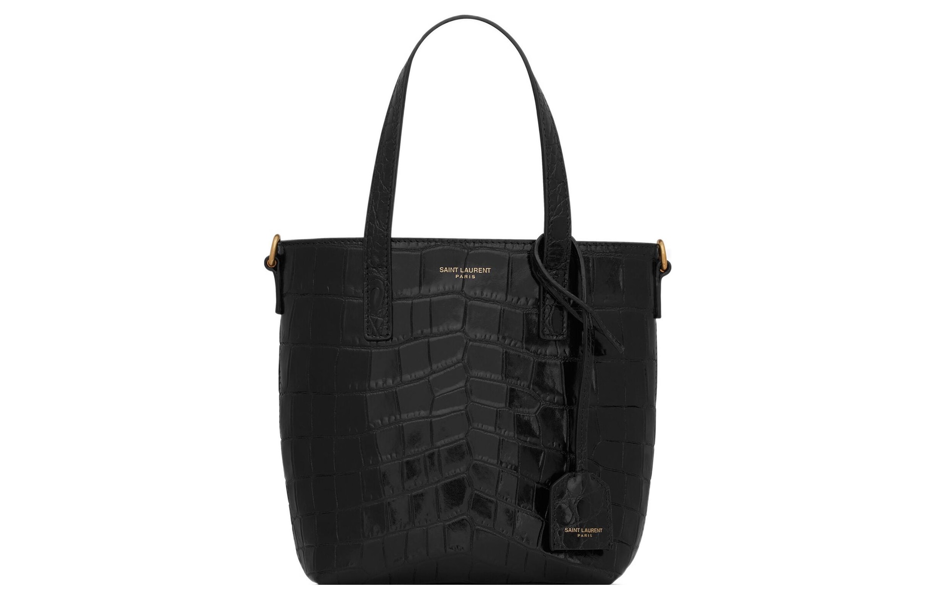 SAINT LAURENT/圣罗兰 Saint Laurent Paris Mini Tote Bag Black