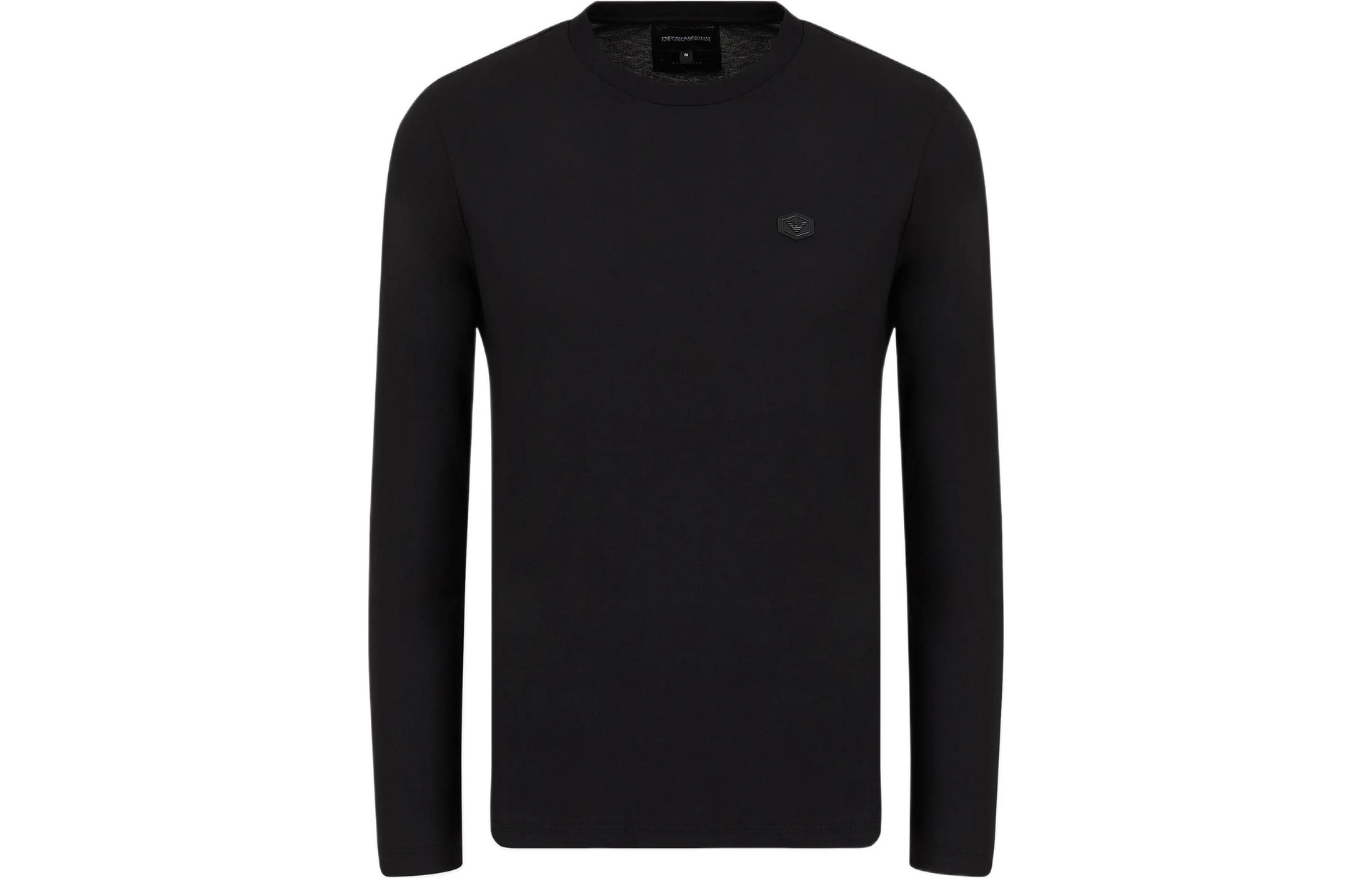EMPORIO ARMANI/阿玛尼 Emporio Armani FW22 Black Crewneck Long Sleeve Tee