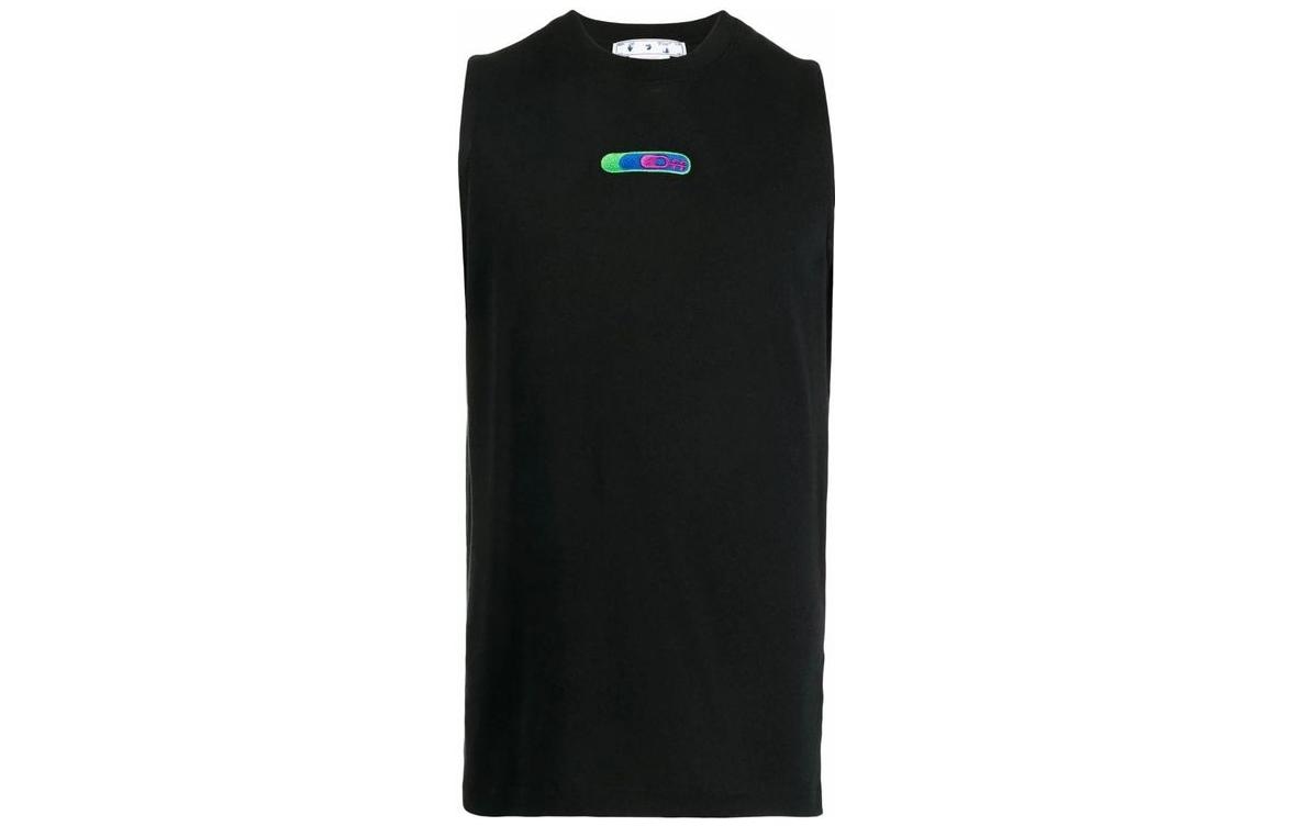 OFF-WHITE FW22 Printed Sleeveless Crewneck Tee Black