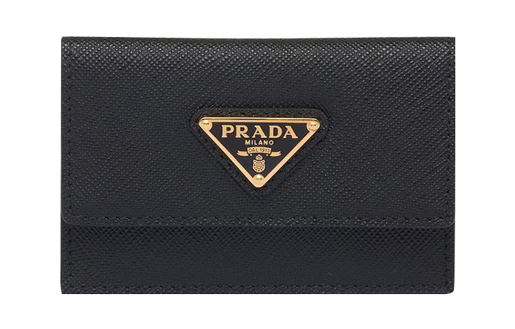 Prada Saffiano Card Holder Black