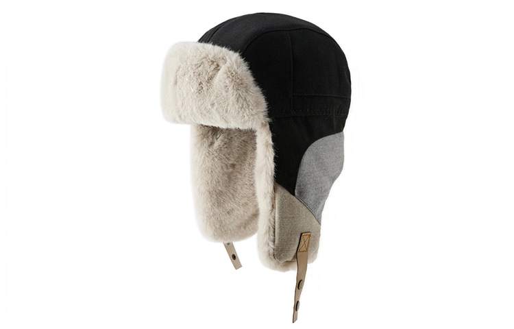 FREE RABBITⅡ FREE RABBIT II Colorblock Winter Earflap Hat