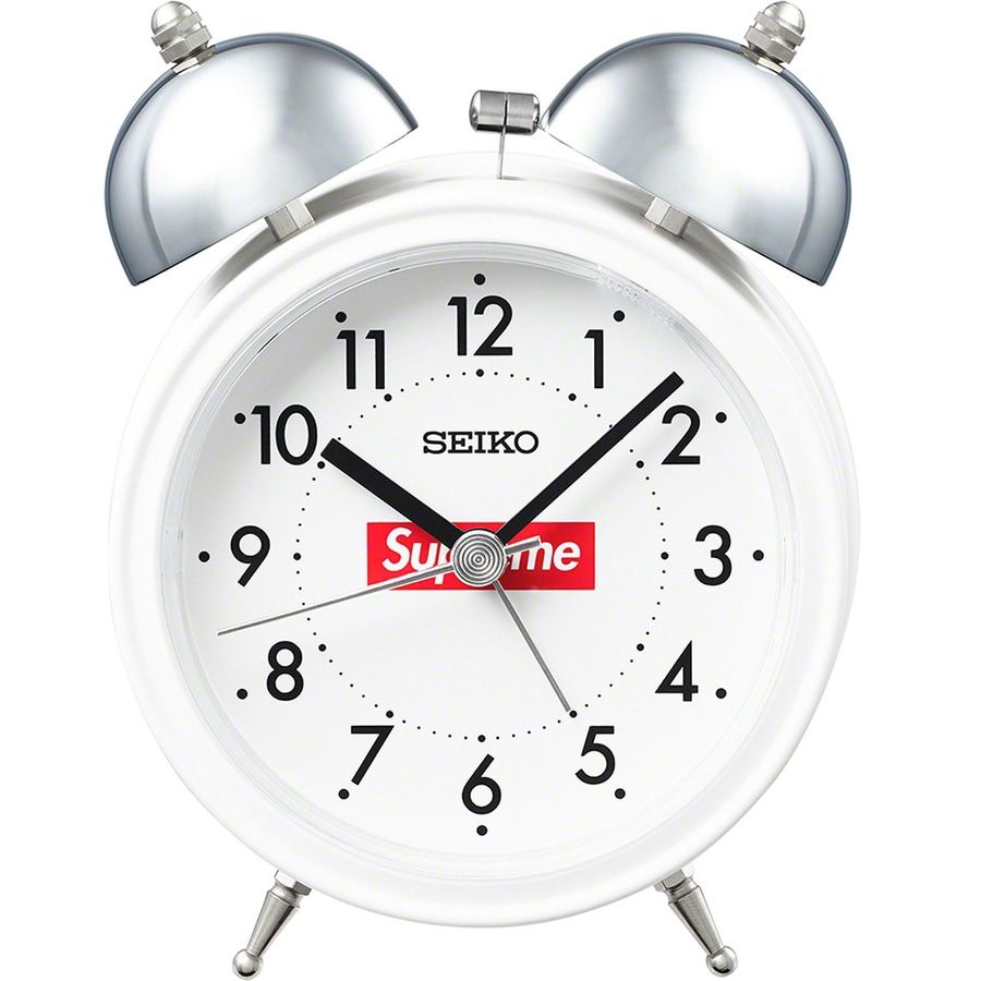 Supreme Seiko Alarm Clock White