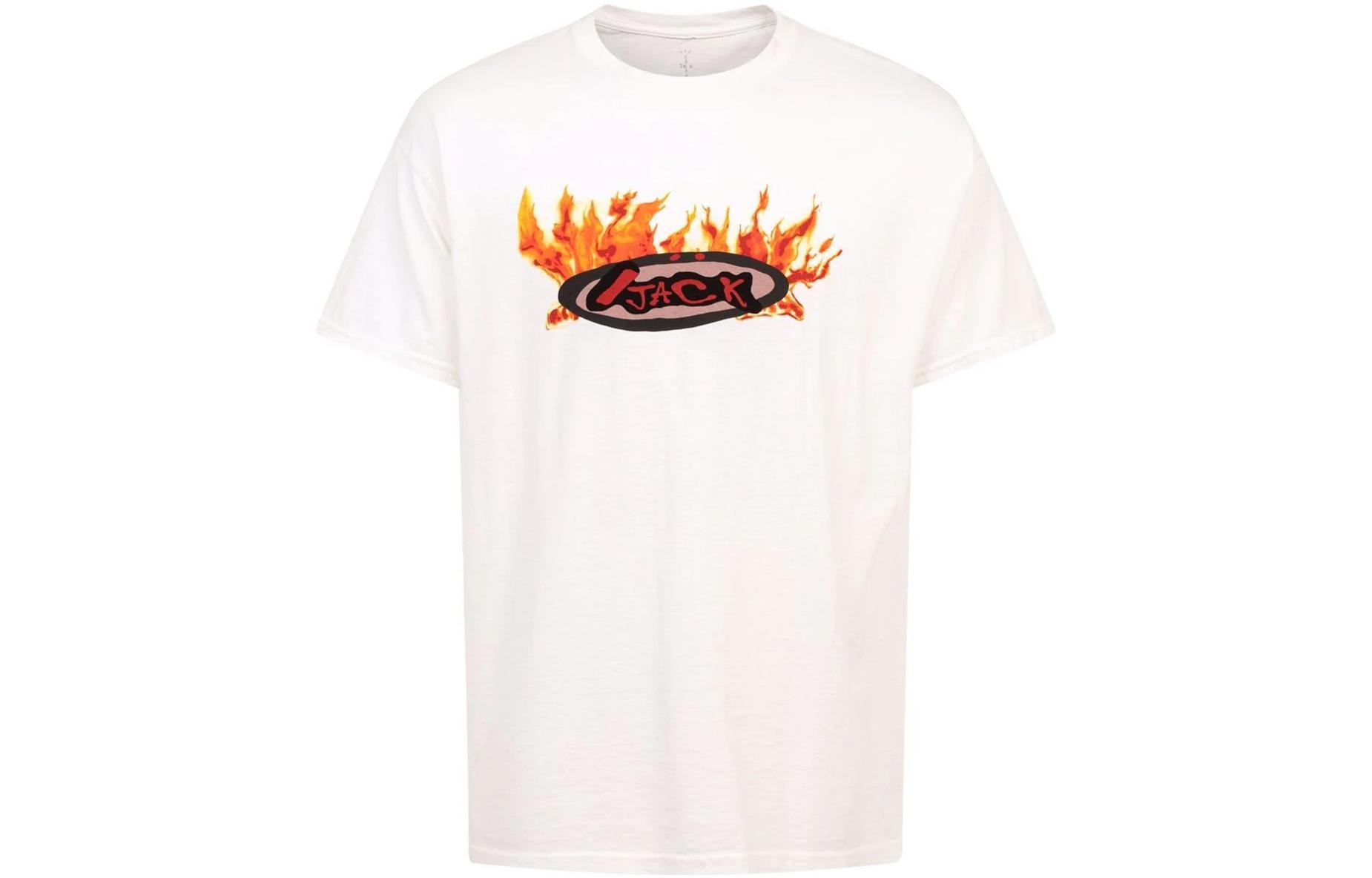 Travis Scott Flame Print T-Shirt