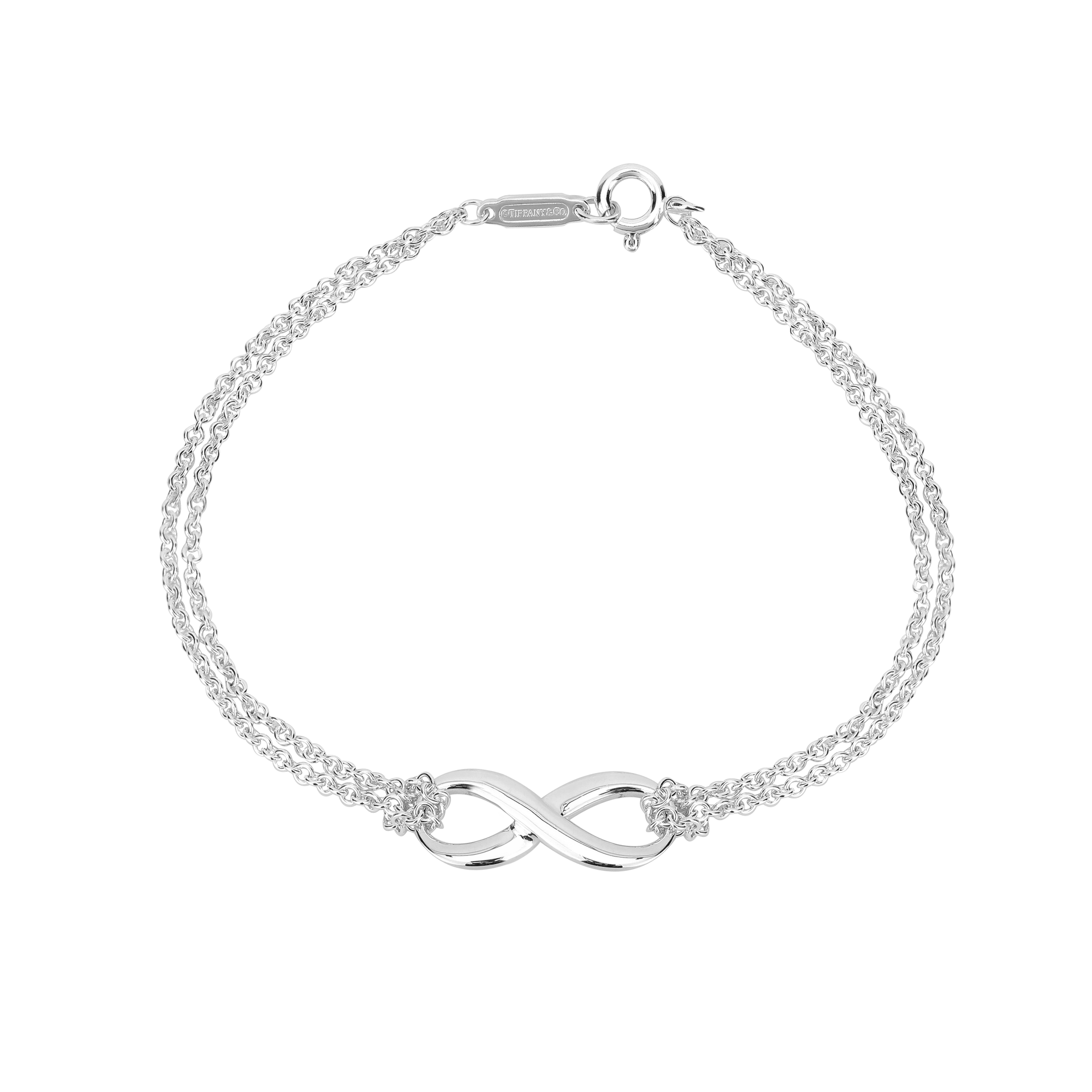 TIFFANY & CO./蒂芙尼 Tiffany & Co. Double Chain Bow Bracelet Silver