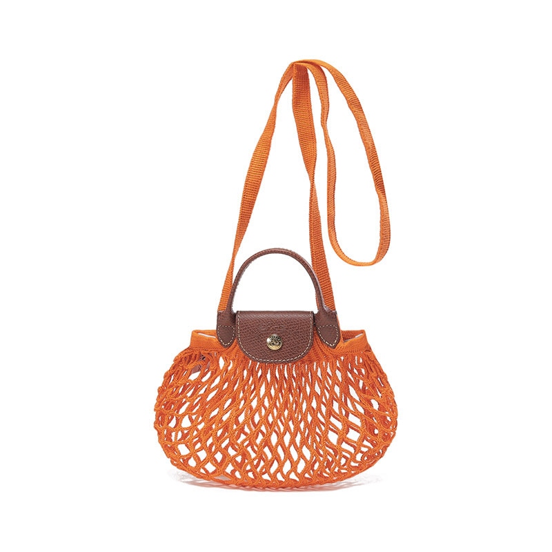 LONGCHAMP/珑骧 LONGCHAMP Le Pliage Filet 17 Orange