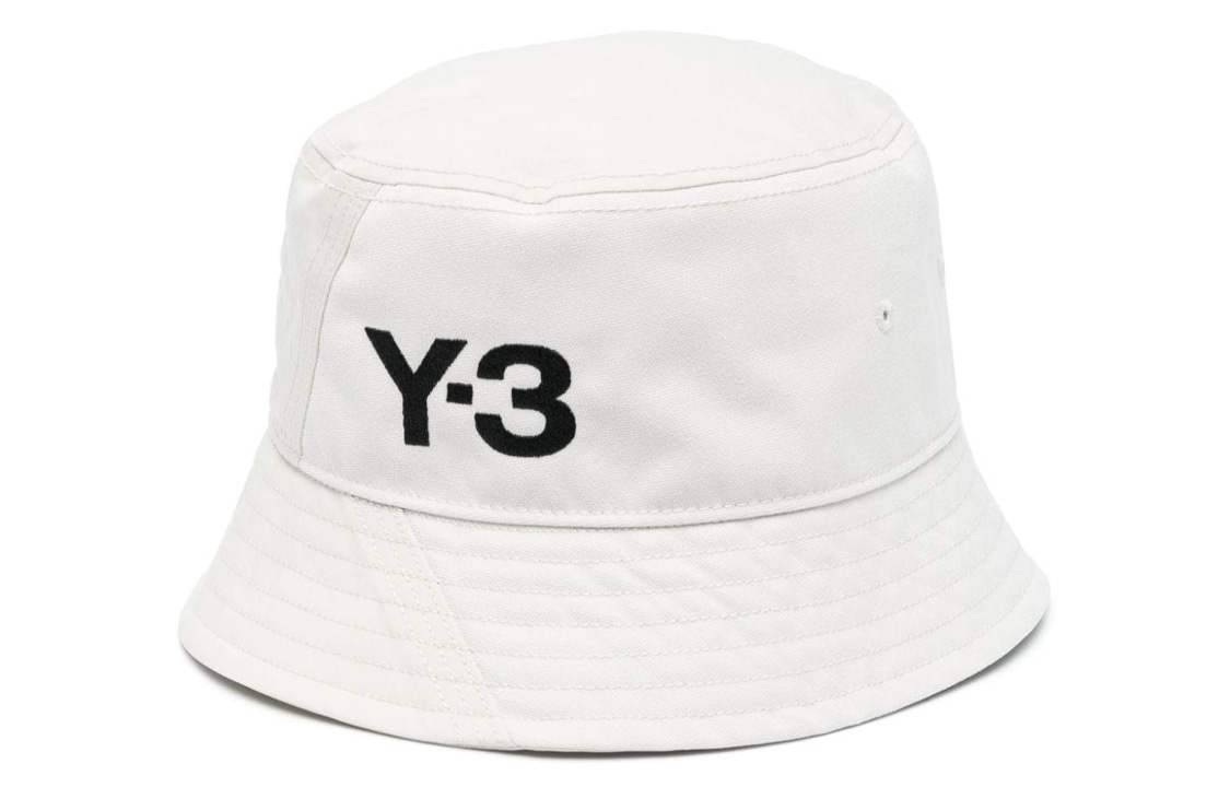 Y-3 Logo Bucket Hat White