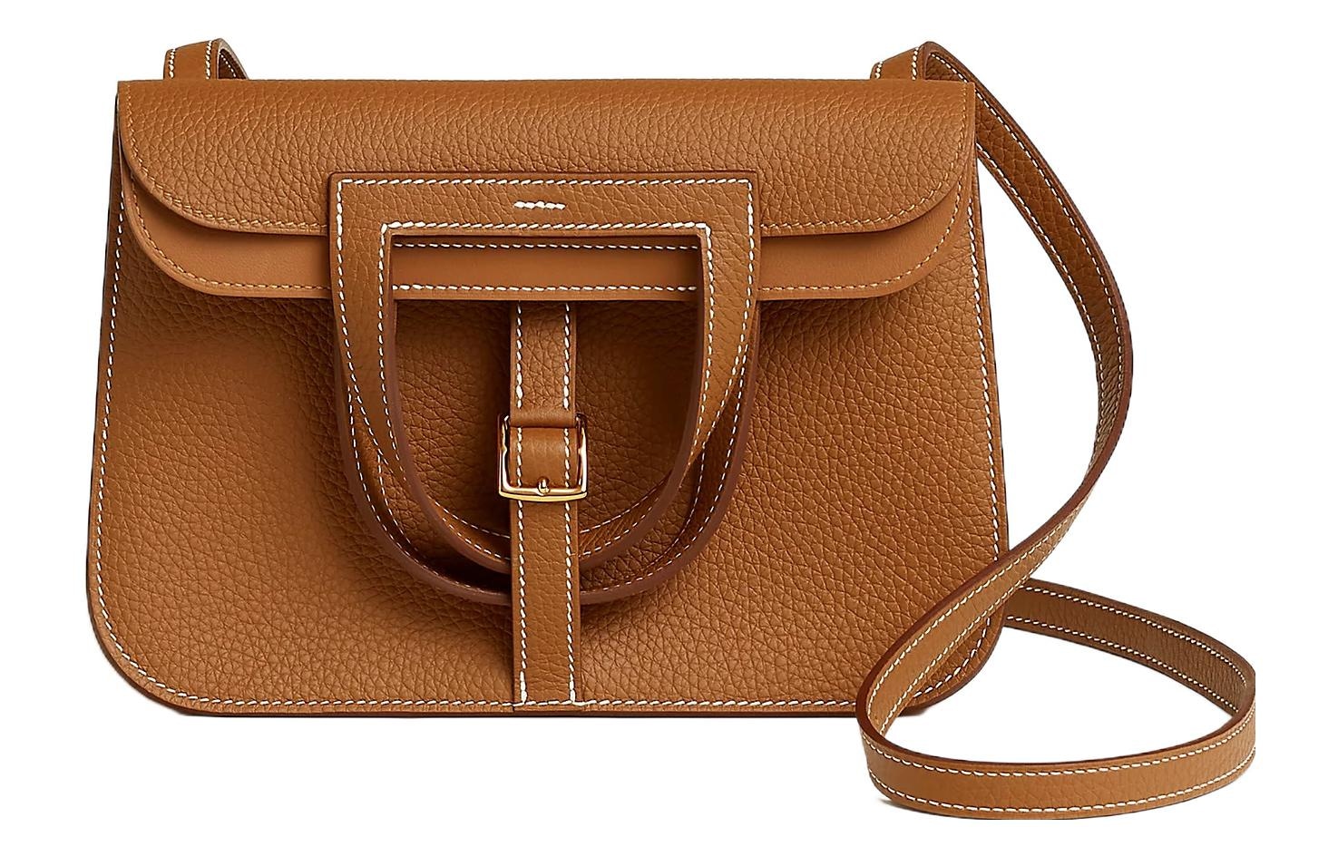 HERMES/爱马仕 HERMES Halzan 25 Clemence 37 Gold