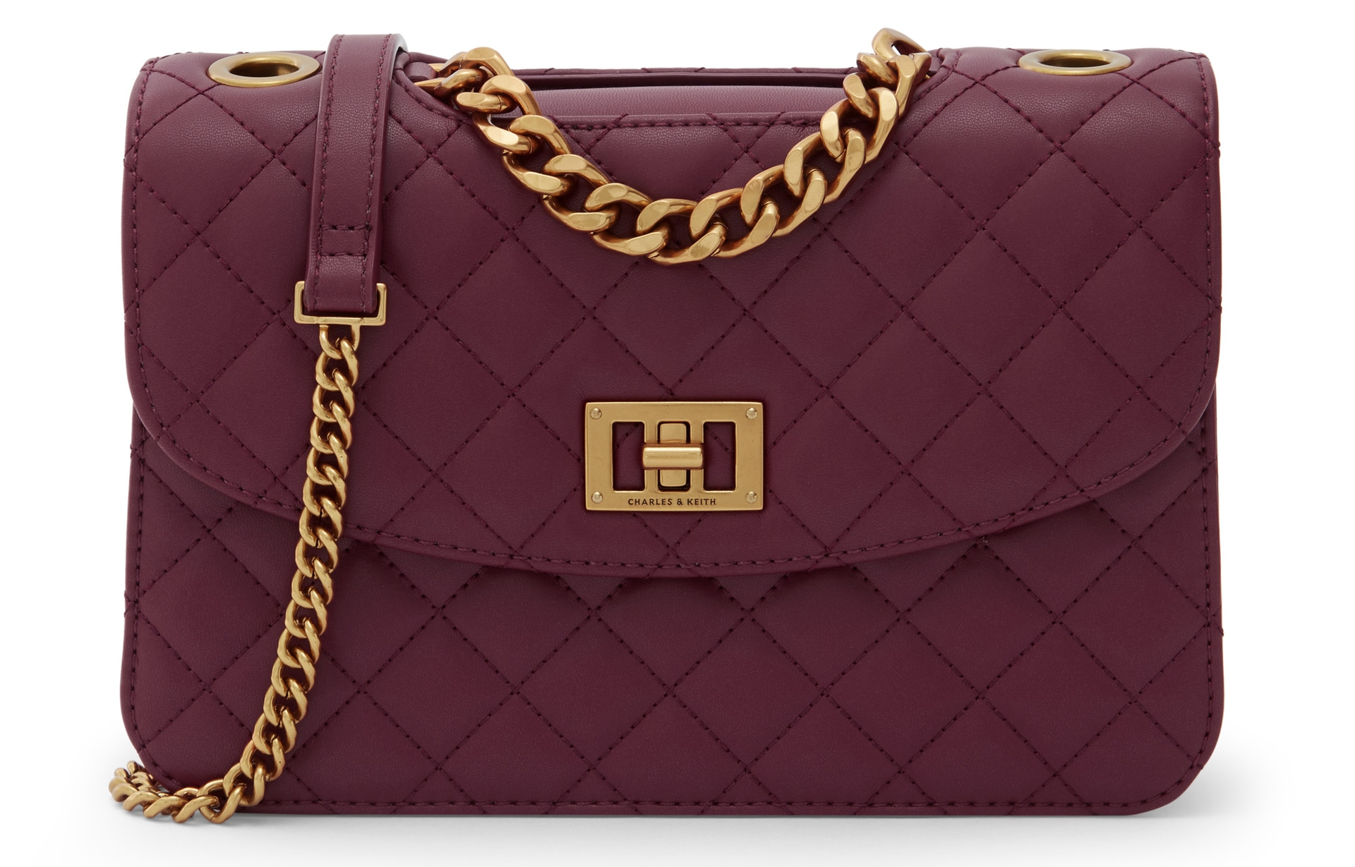 CHARLES&KEITH Charles & Keith Quilted Chain Bag