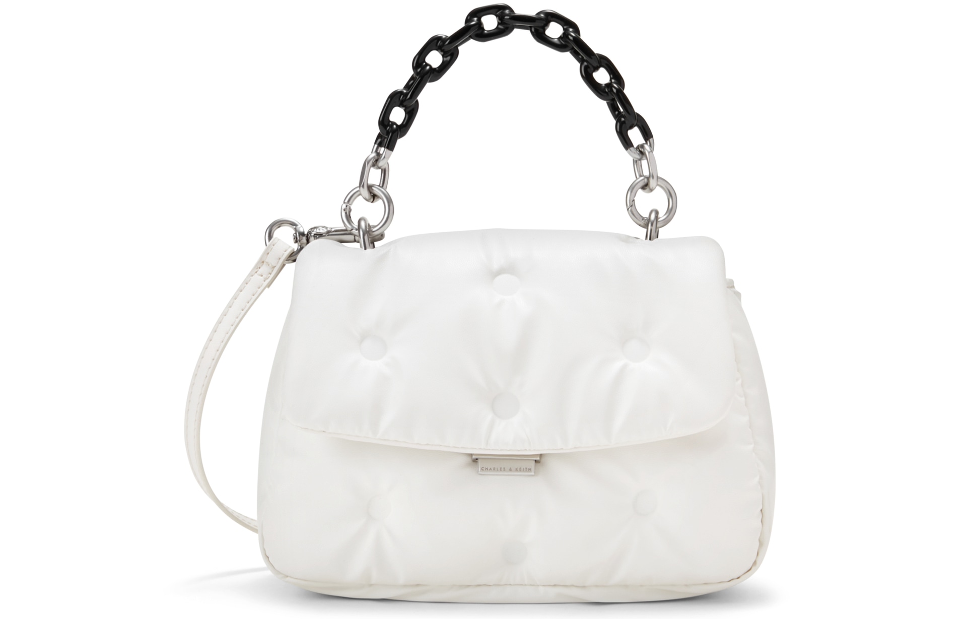 CHARLES&KEITH CHARLESKEITH PU BlackWhite