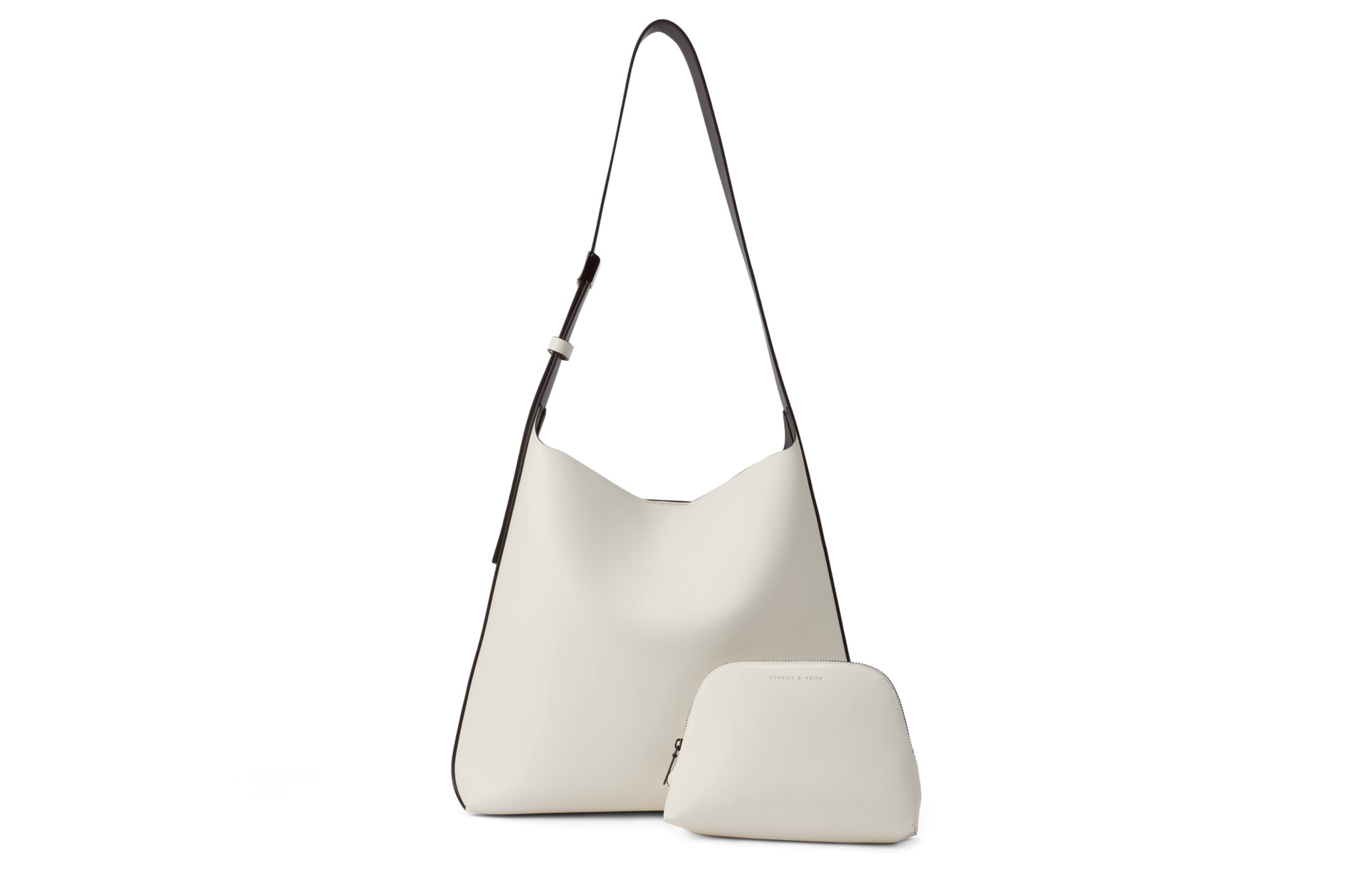 CHARLES&KEITH Large Capacity Tote Bag Navy Cream Orange Green
