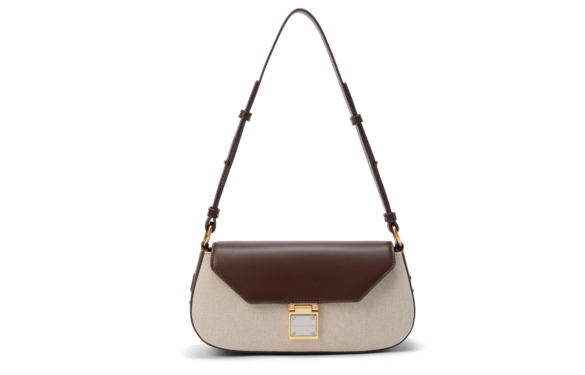 CHARLES&KEITH CHARLESKEITH PU Dark BrownBeige