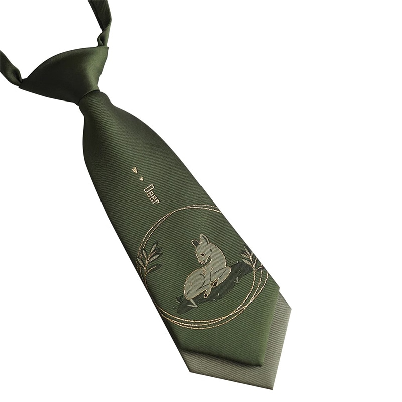 FREE RABBITⅡ FREE RABBIT II Olive Green Tie