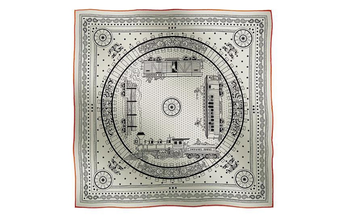 HERMES/爱马仕 Hermes All Board Scarf White