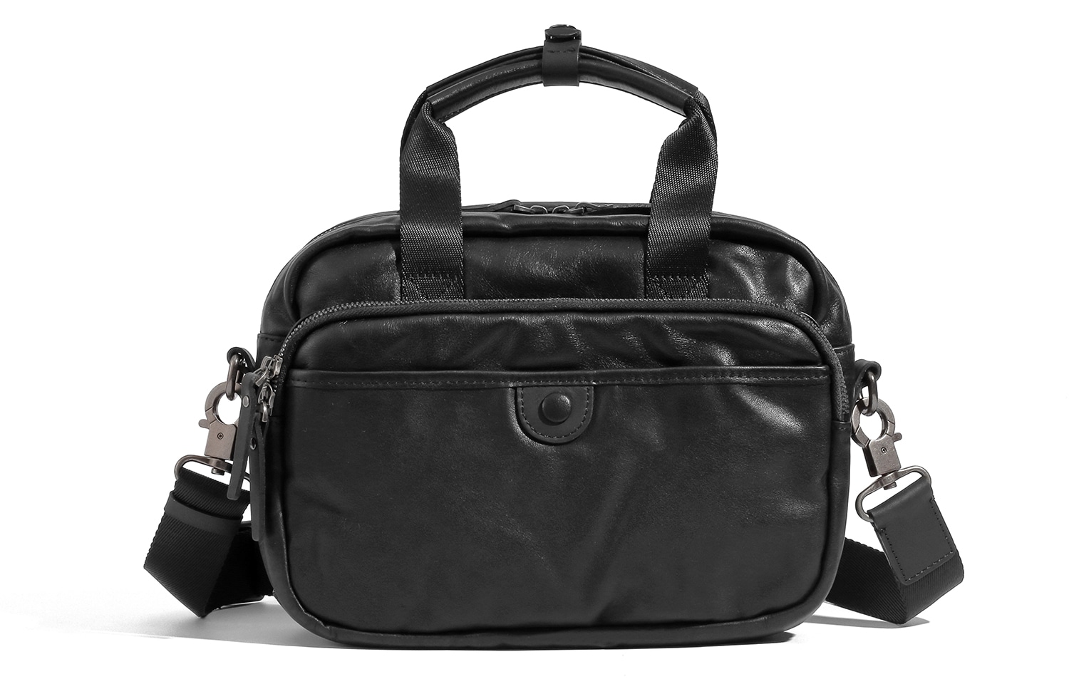 Сумки Ace Paul Black Leather Shoulder Bag