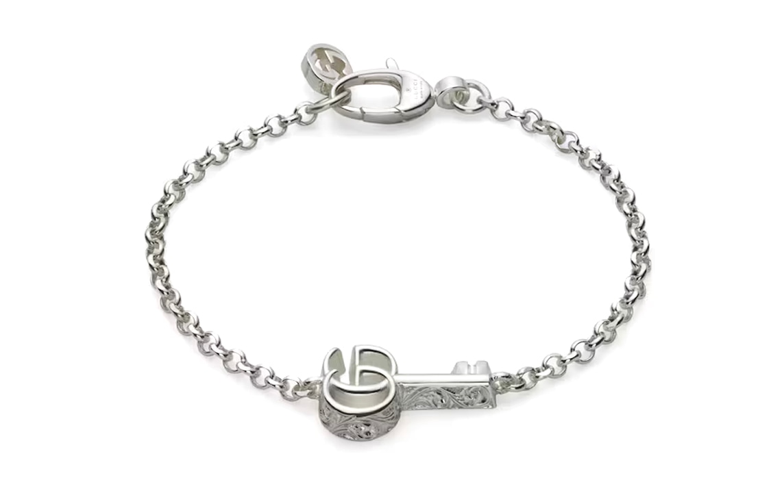 GUCCI/古驰 Gucci Key Charm Bracelet Silver