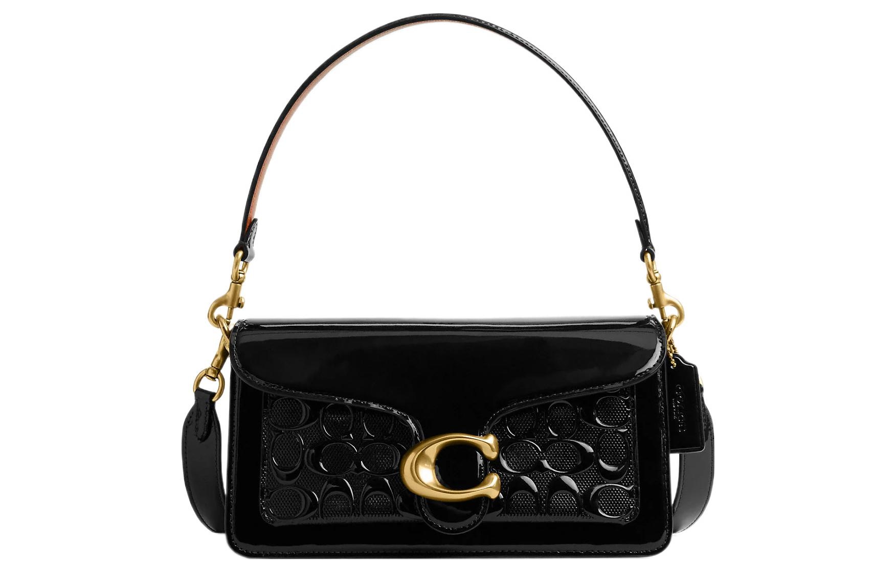 COACH/蔻驰 Coach Tabby 26 Patent Leather Black