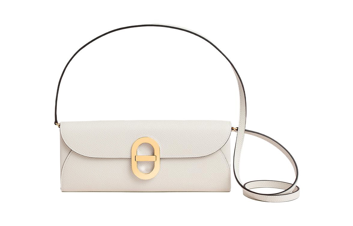 HERMES/爱马仕 HERMES Chaine d'Ancre to go Epsom M4 Gris Pale
