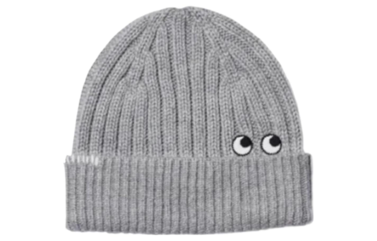 UNIQLO/优衣库 UNIQLO Anya Hindmarch Heattech Hat Light Grey
