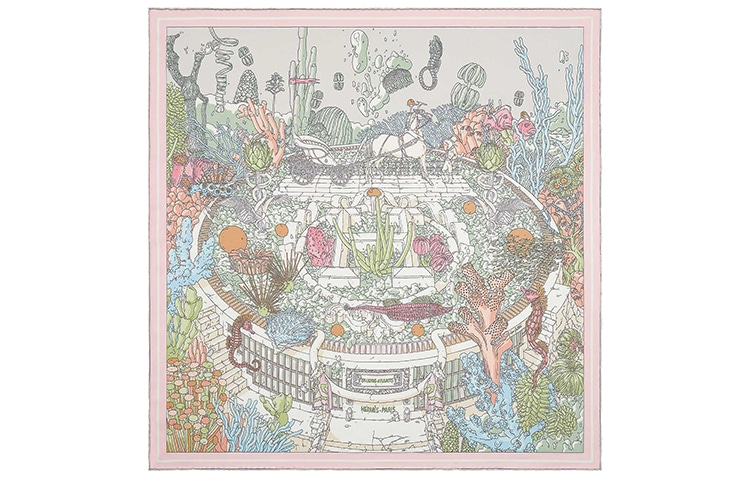 HERMES/爱马仕 Hermes Atlantis 70cm Scarf