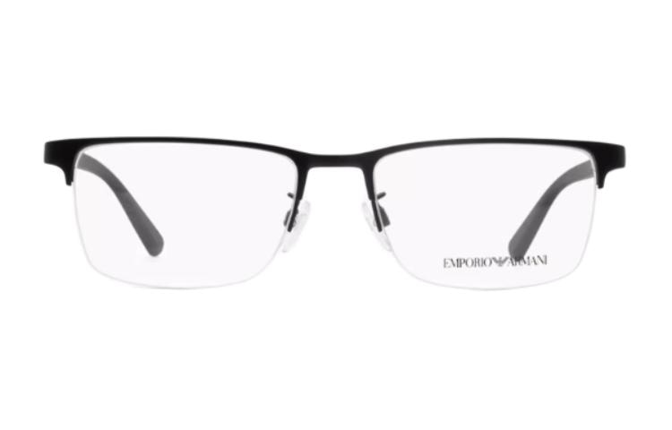 EMPORIO ARMANI/阿玛尼 Emporio Armani Optical Frame Irregular Alloy Black