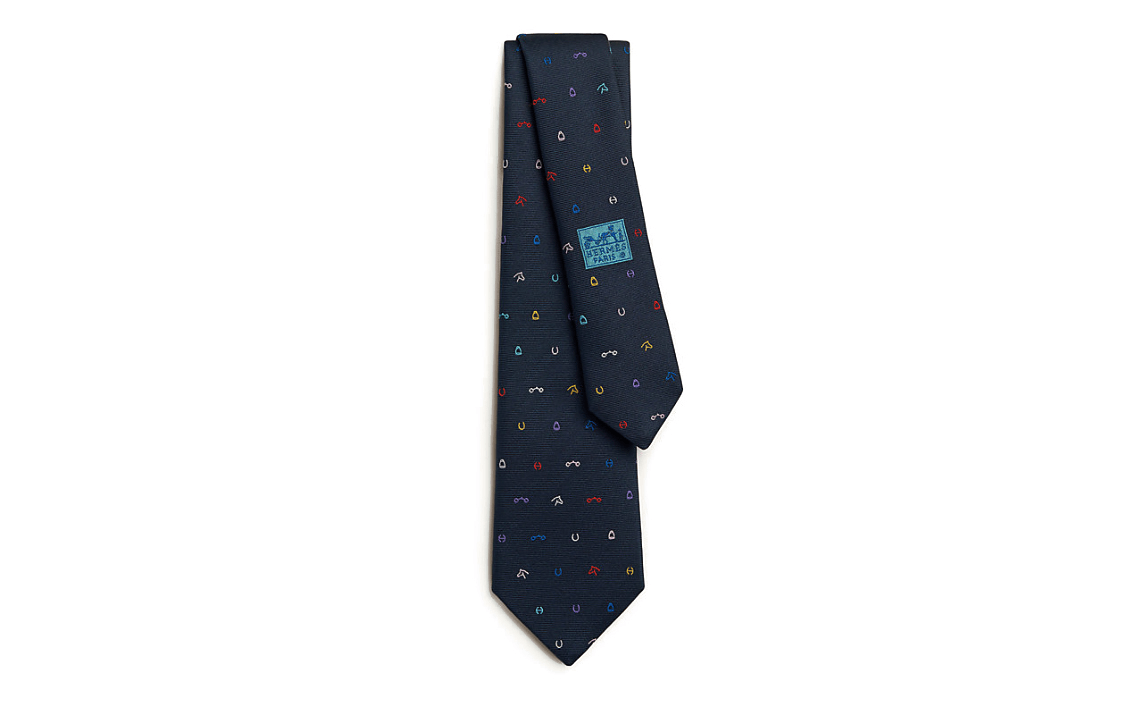 HERMES/爱马仕 Hermes Tie Blue