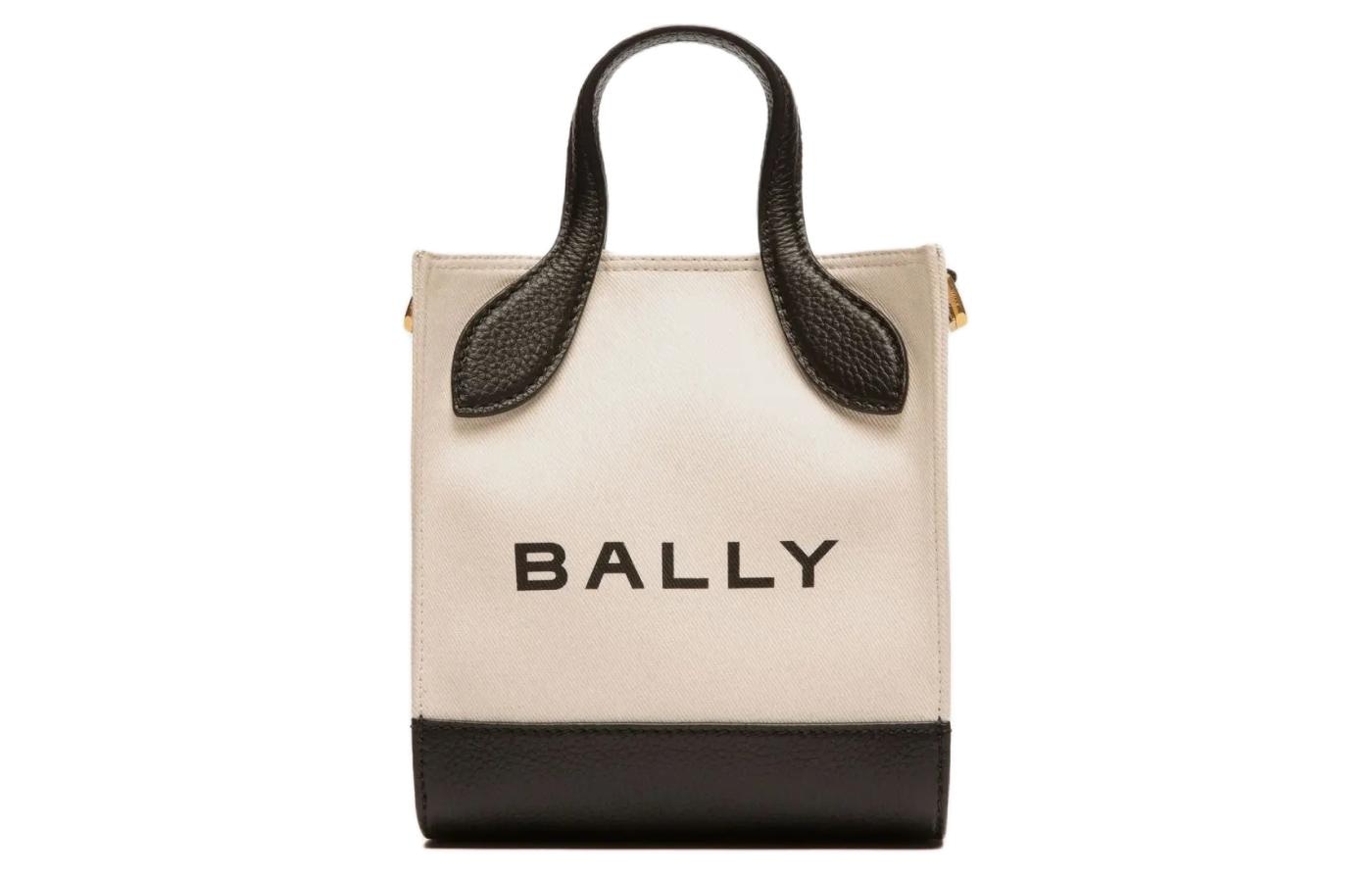 BALLY巴利 Bally Bar Mini Tote White