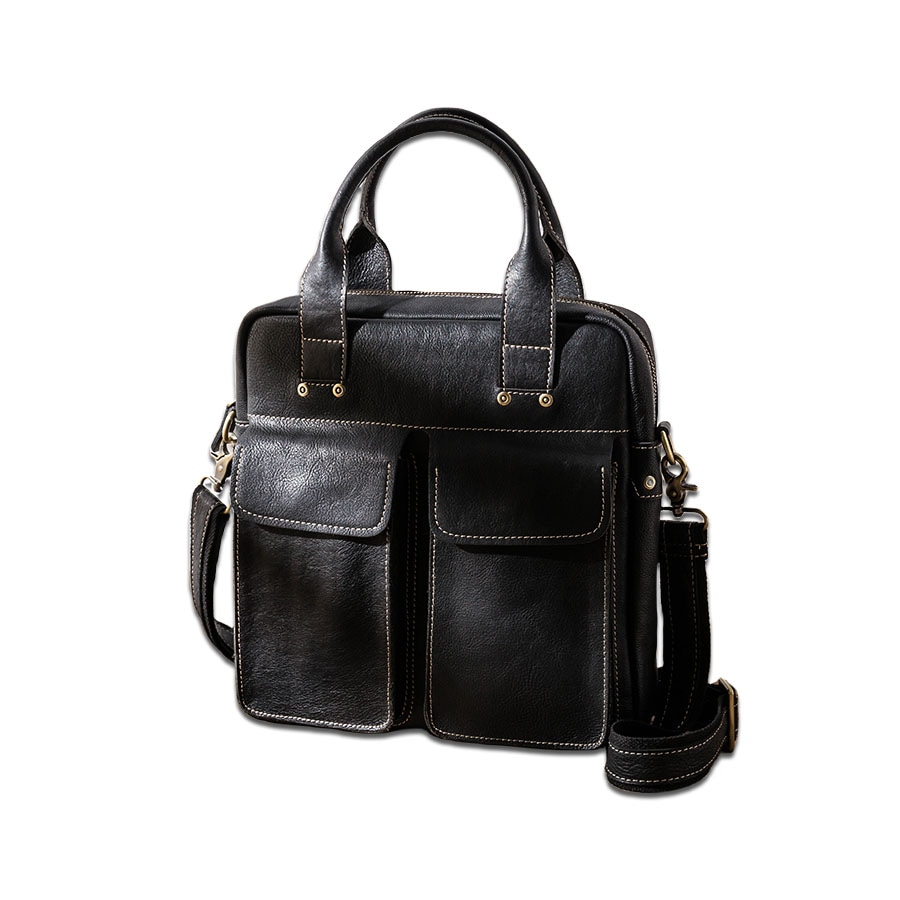 后步 Hou Bu Black Briefcase