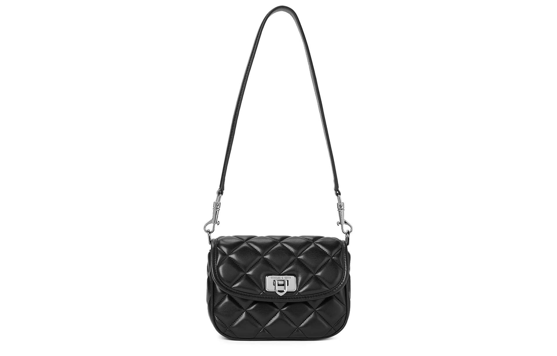 CHARLES&KEITH CHARLESKEITH PU ck BlackCreamTaupe
