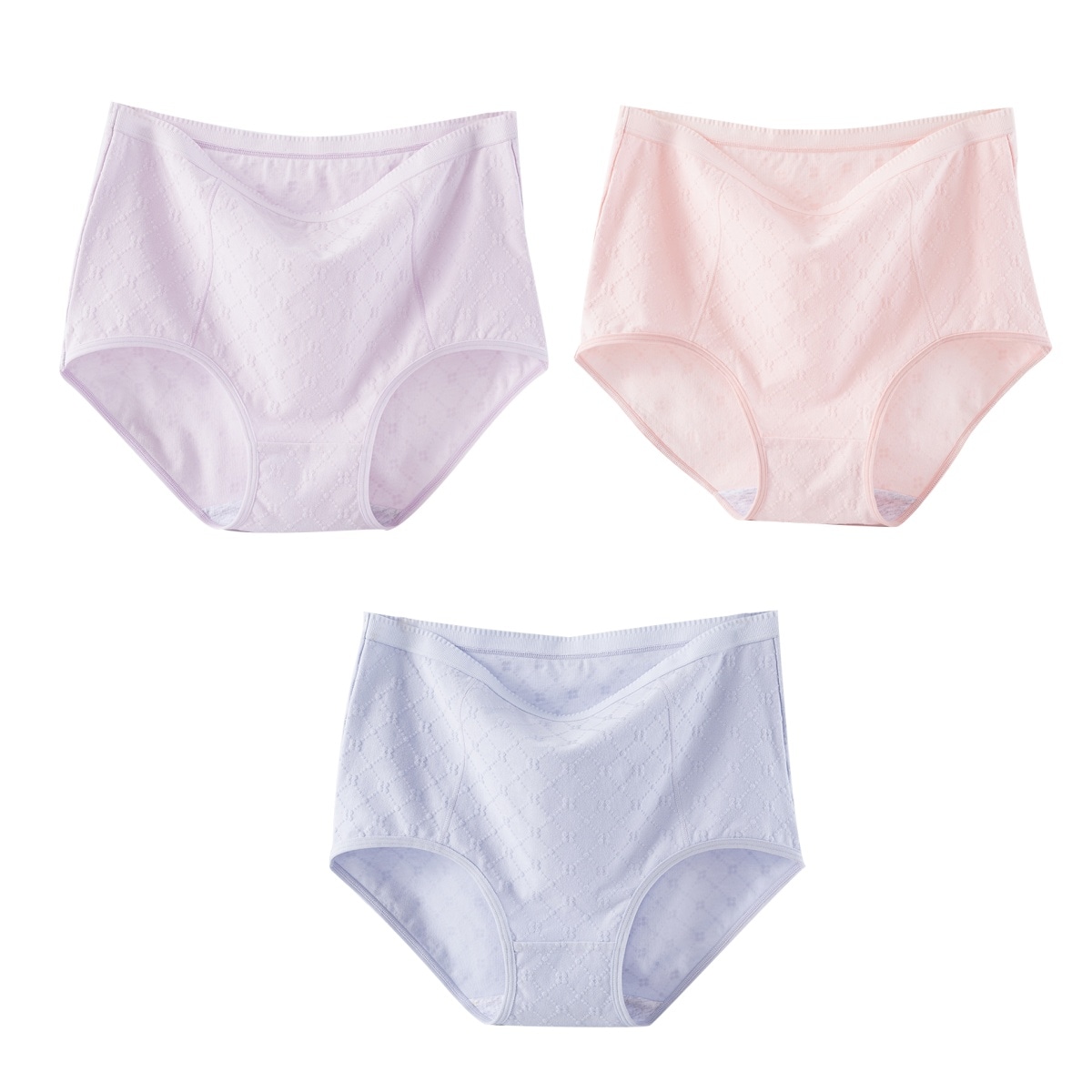 俏佳人 Qiaojia Ren Nude Fit High Waist Boxer Briefs 3-Pack