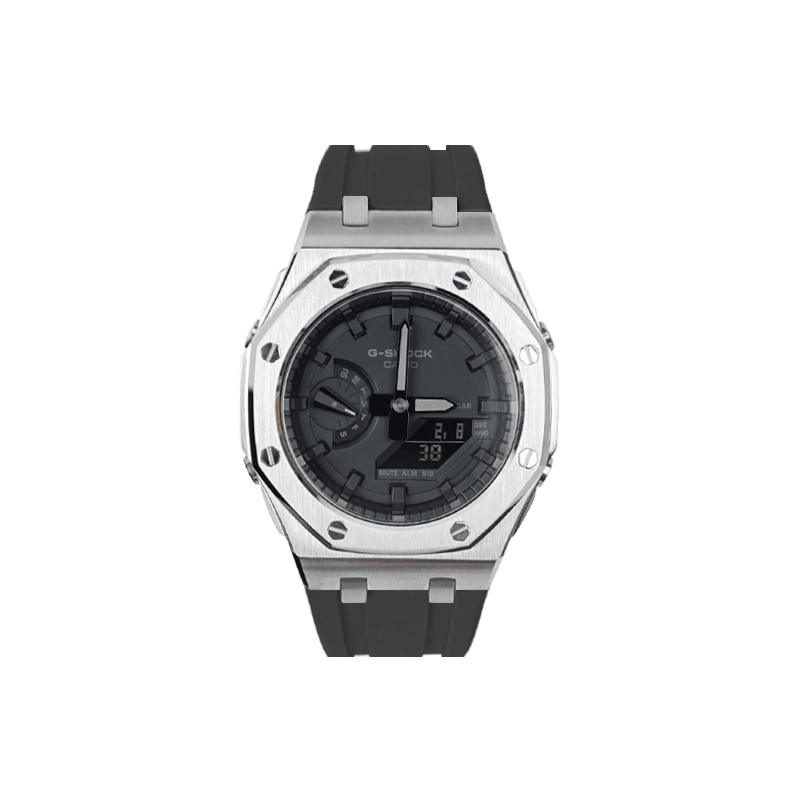 CASIO/卡西欧 Casio GA-2100 Offshore Silver Series