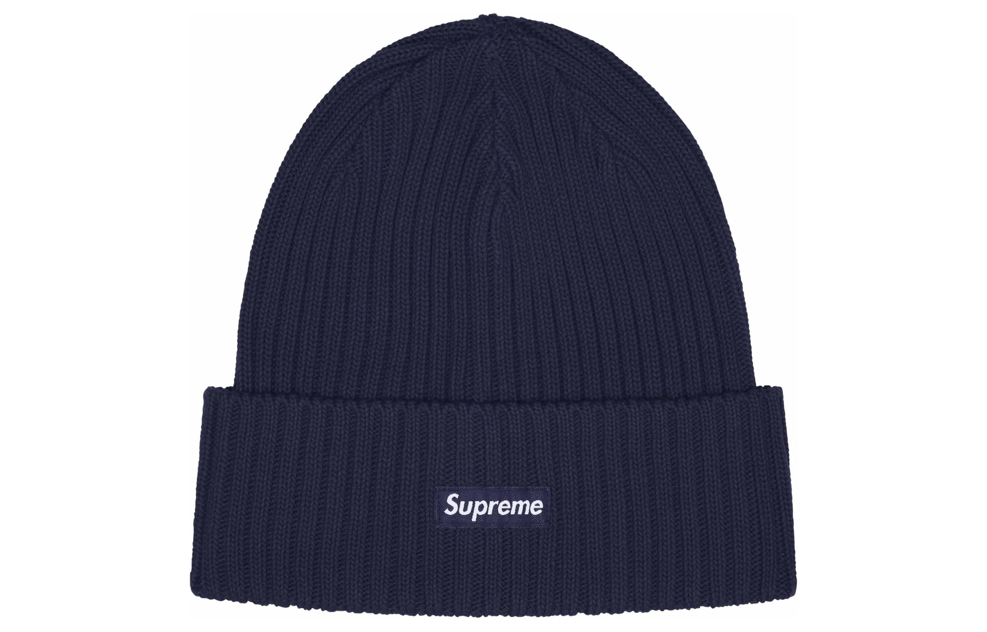 Supreme Overdyed Beanie Navy
