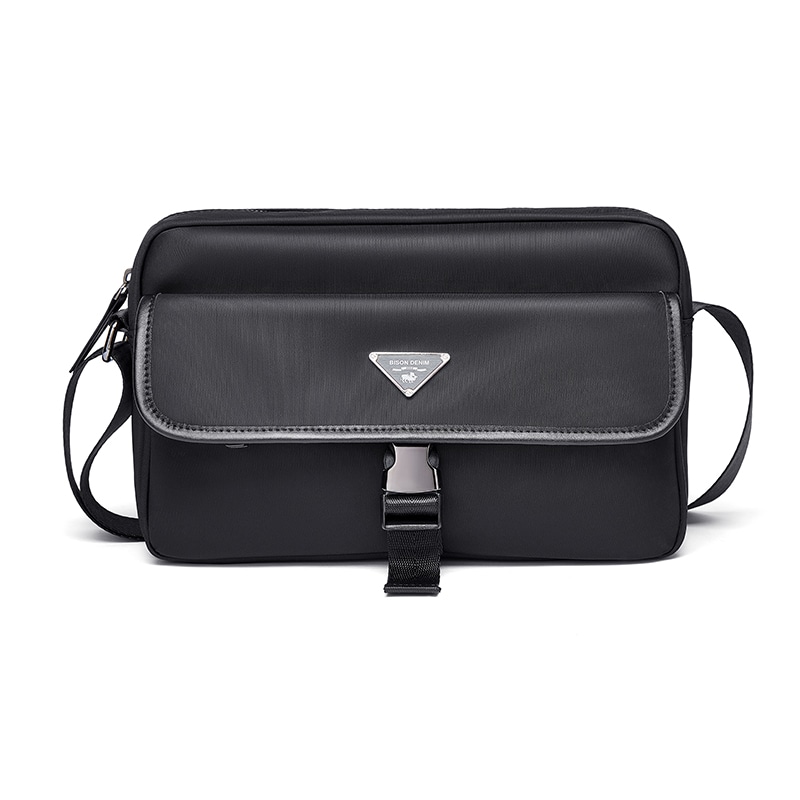 BISON DENIM美洲野牛 BISON DENIM Oxford Shoulder Bag Black
